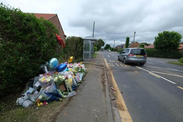 Floral tributes have been left at the scene of a fatal crash on Morthen Road, Wickersley, Rotherham, where 20-year-old Mackenzie Ball lost his life on June 2.
