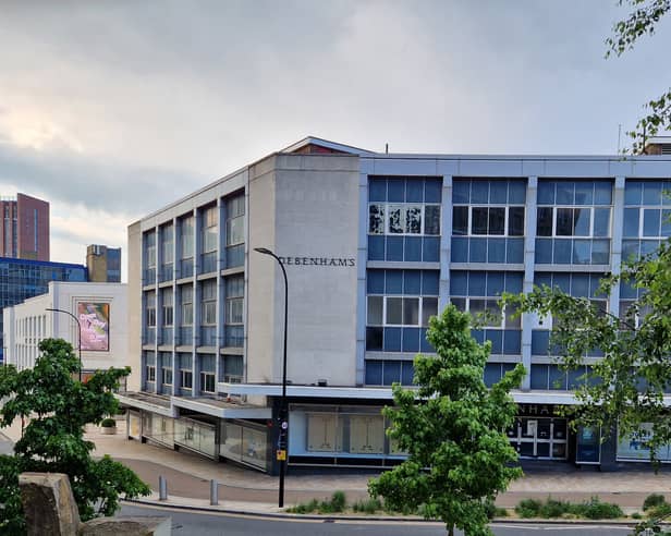 Debenhams’ former Sheffield store as it appears now. Suggestions for its future range from high end retail to demolition. Photo: David Kessen, National World