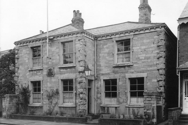 The stone-built police station on Westgate, built in 1862. A new police station was later built on the opposite side of Wetherby Bridge to the High Street.