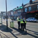 The scene on Staniforth Road, Darnall this evening, as residents say they have heard someone had been stabbed