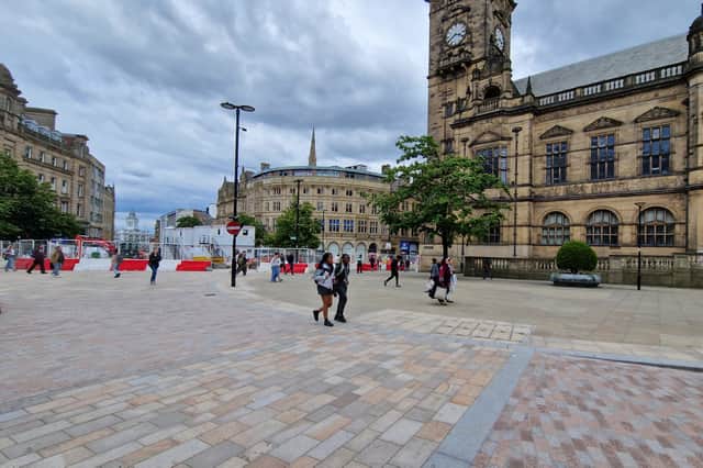 Readers have rated the newly created Town Hall Square in Sheffield city centre