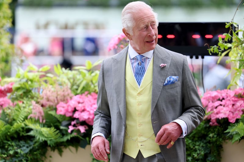 King Charles doesn't normally appear on my best dressed list but how dapper does he look in his grey morning suit, yellow waistcoat (yellow is the colour of the moment), and blue tie?