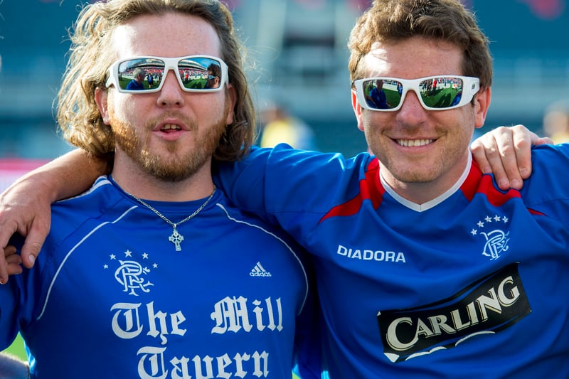 Rangers fans enjoy the atmosphere in Canada as the side face Ottawa Fury during the US/Canada tour of 2014.