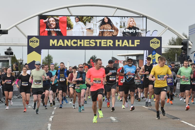 115 brilliant pictures of runners in Manchester Half Marathon 2024