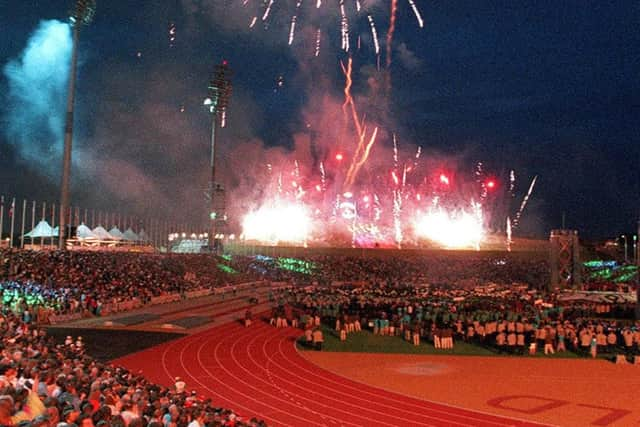 Fireworks welcomed the world to Sheffield.