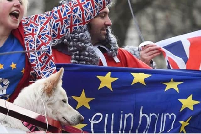 Loud and proud Madeleina with Alba aboard demo bus