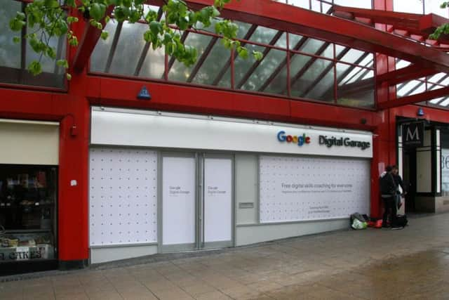 Google's Digital Garage pop-up in Barker's Pool.