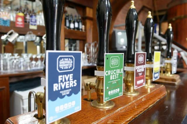 The taproom at Sheffield Brewery Company