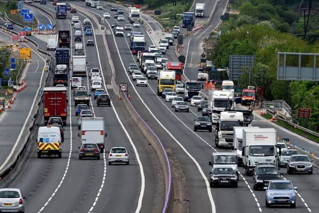 Traffic on the M1.