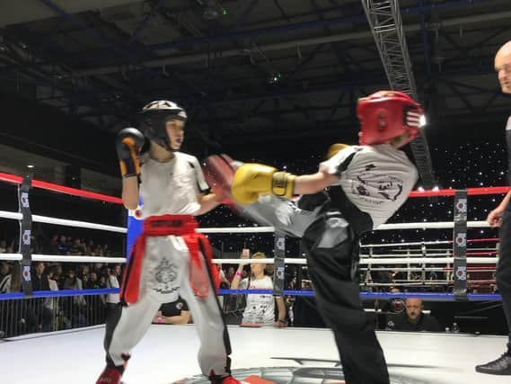 Competitors at the World Kickboxing Organisation (WKO) 5 Nations Ringsports Championships, which were dedicated to Scott Marsden (photo: Jon Green/WKO)