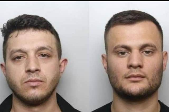 Lorenc Metellari (left),  and Riza Proshka (right) have been jailed