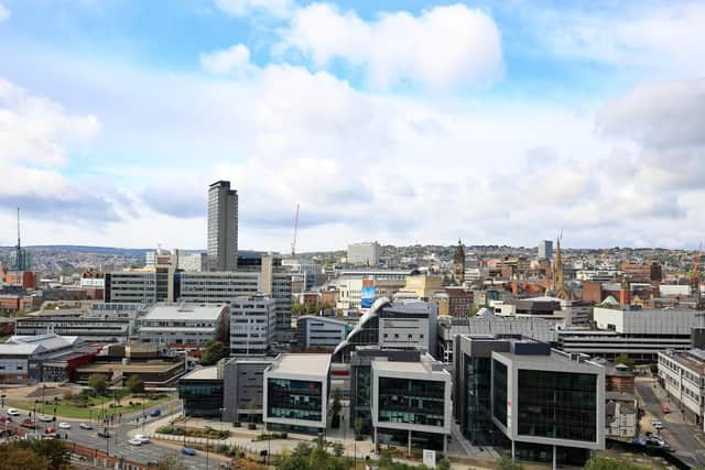 Sheffield city centre.