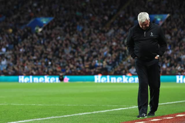 Steve Bruce has been sacked by Aston Villa