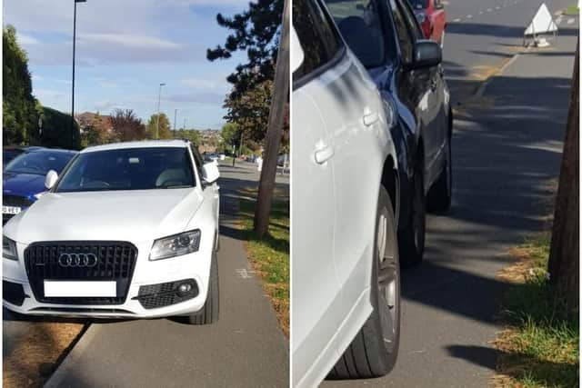 Cars parked on Baslow Road, Totley. Picture: Julie Thurman.