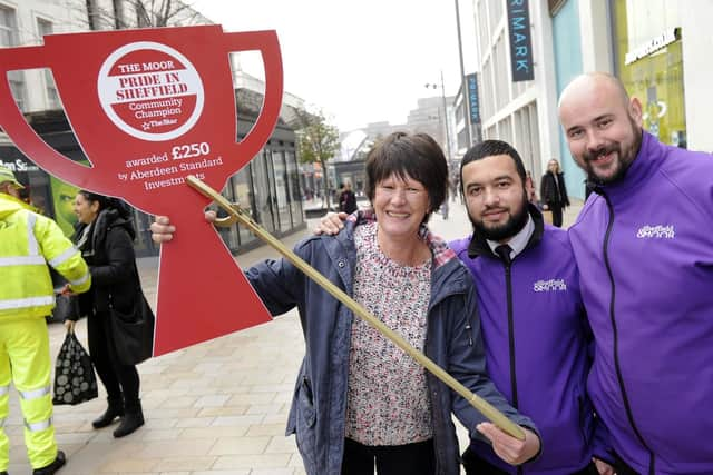 Iren Wadsworth, pictured with Khurram Shahzad, representing The Moor. Picture: Steve Ellis.