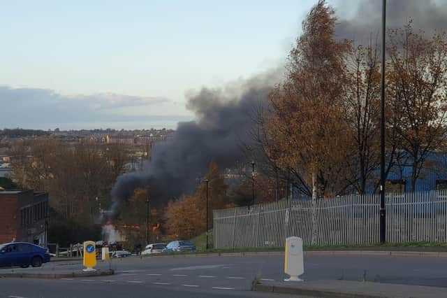 The scene of the fire. Picture: Joshua Waller @Joshwal