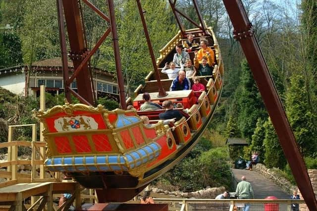 The pirate ship ride at Gulliver's Kingdom.