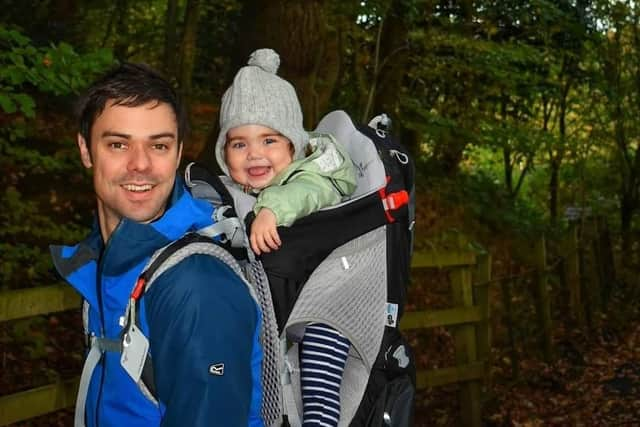 Olivia with dad Kieran.