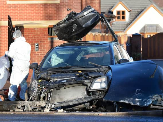 The scene of a fatal crash on Bawtry Road, Bessacarr, Doncaster. Picure: Steve Ellis