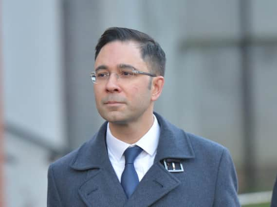 Arif Ansari, head of news at BBC Asian Network, arrives at Sheffield Magistrates court, South Yorks., to face charges of revealing the name of a sexual offence victim