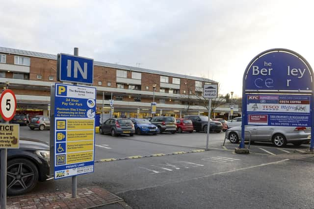 The Berkeley Centre on Ecclesall Road in Sheffield where parking charges have been introduced.