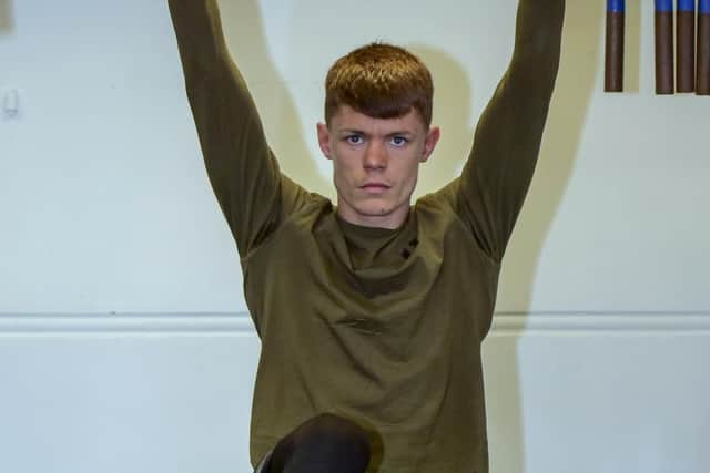 Boxer Charlie Edwards training at the Steel City Gym in Sheffield. Picture Scott Merrylees