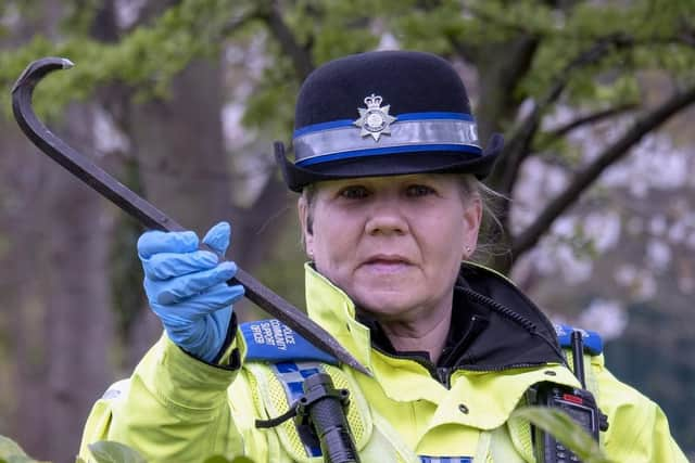 Police carry out an open land search in Mount Pleasant Park off Abbeydale Road. Picture Scott Merrylees