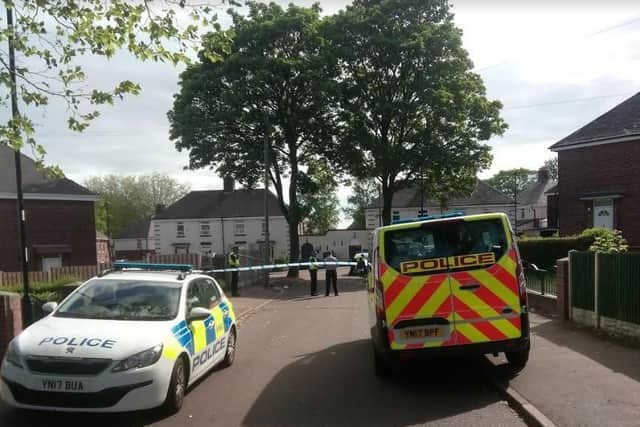 A man was stabbed in Shiregreen this morning (Pic: Lee Peace)