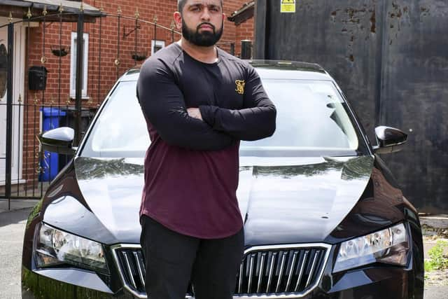 Taxi driver Haider Ali Shah. Picture Scott Merrylees