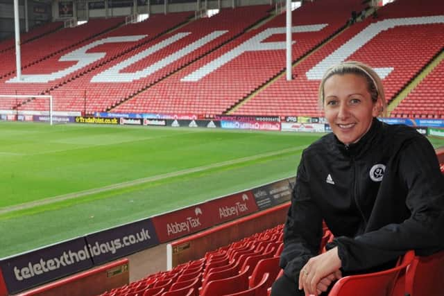 Carla Ward at Bramall Lane