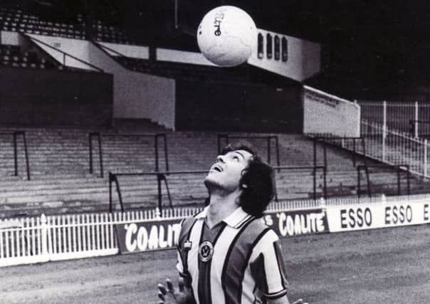 Alex Sabella showing his style at the Sheffield United photo call - 10th August 1978