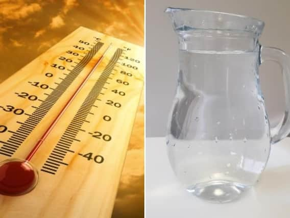 People are being advised to drink more water during the heatwave