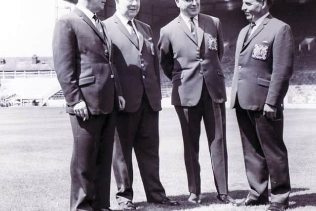 Members of the World Cup Sheffield Liaison Committee at Hillsborough.