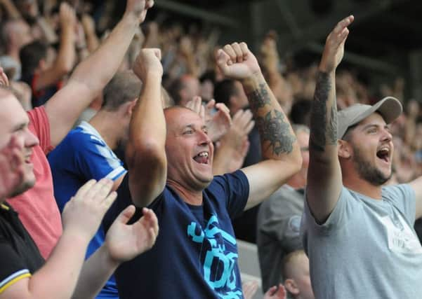 Chesterfield v Aldshot fans.