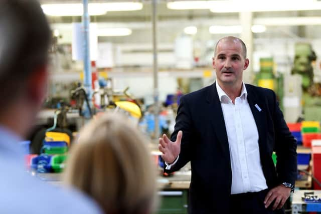 Northern Powerhouse Mnister Jake Berry visits CW Fletcher & Sons Ltd in Sheffield. 
 21st August 2018.