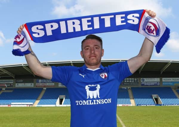 Sam Wedgbury has signed for the Spireites (Pic: Tina Jenner)