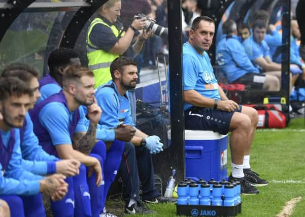 Chesterfield manager Martin Allen before the game: Picture by Steve Flynn/AHPIX.com, Football: Vanarama National League match Salford City -V- Chesterfield at Peninsula Stadium, Salford, Greater Manchester, England copyright picture Howard Roe 07973 739229