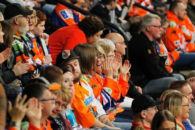 Arena crowd, tonight. Pic: Hayley Roberts