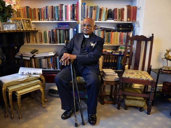 Father ME Charles at home in Ringinglow Road, Ecclesall.