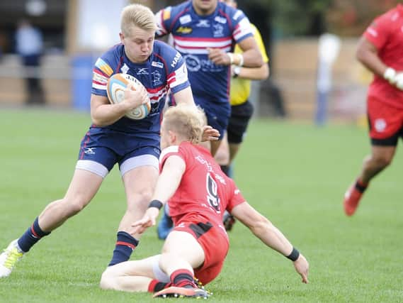 Cameron Cowell dances through for Knights' opening try