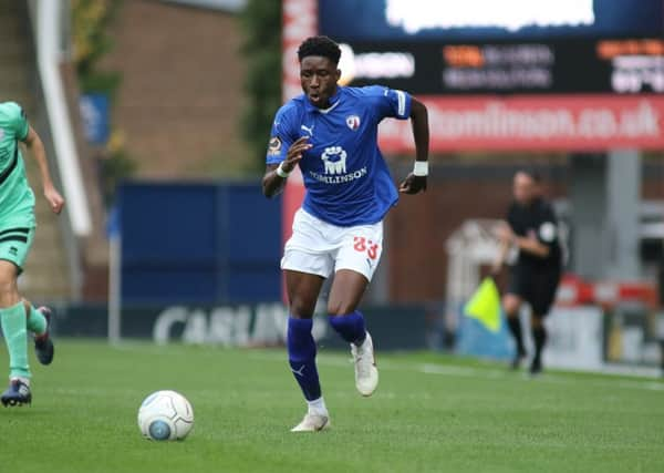 Chesterfield FC v Gateshead, Joshua Kayode