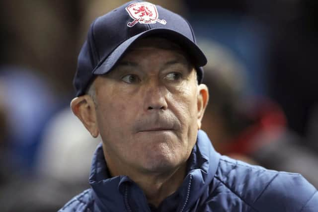 Middlesbrough boss Tony Pulis