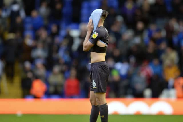 Morgan Fox at the final whistle at Birmingham City