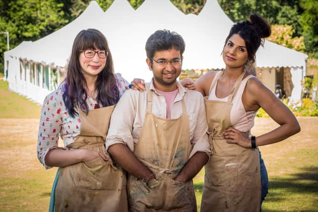 Kim-Joy, Rahul and Ruby - Credit: Mark Bourdillon/Love Productions/PA Wire