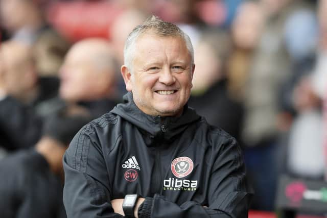 Chris Wilder, the manager of Sheffield United: Simon Bellis/Sportimage