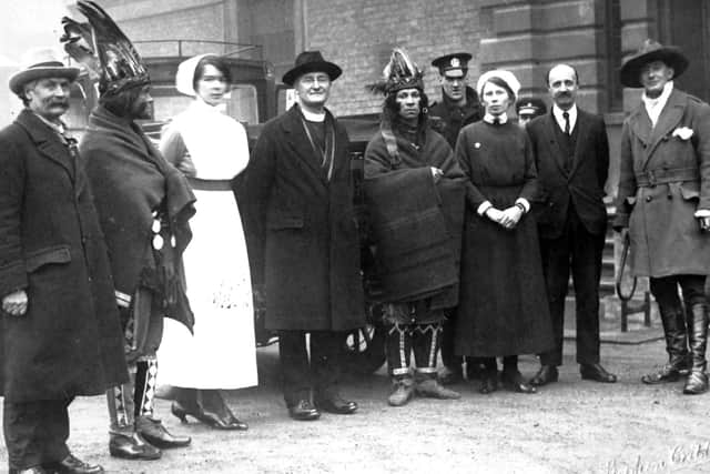 A picture taken during the Buffalo Bill tour of Britain in 1903