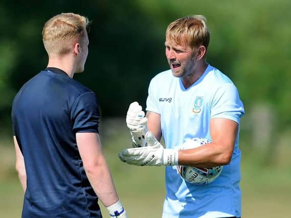 Nicky Weaver with Cameron Dawson