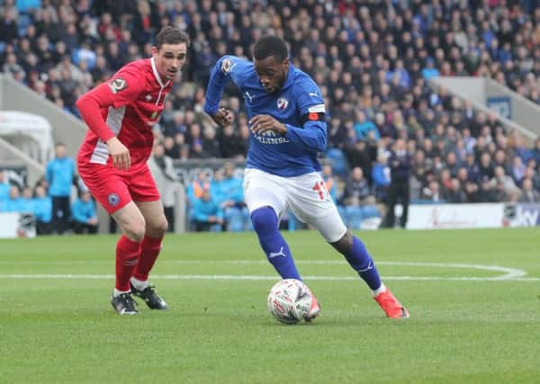 Chesterfield FC v Billericay, Zavon Hines