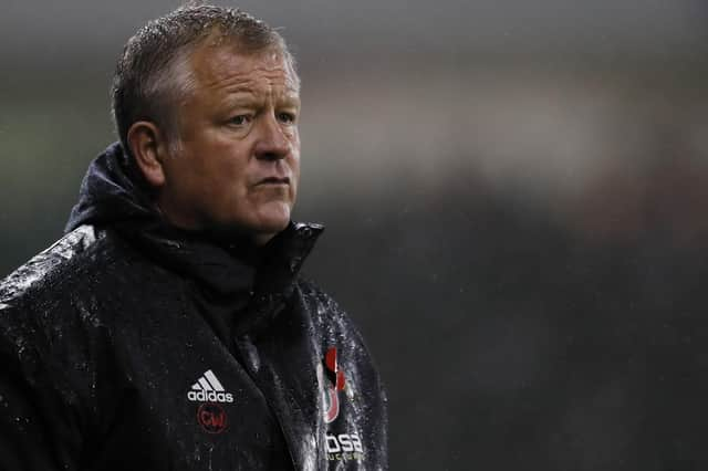 Chris Wilder manager of Sheffield Utd: Simon Bellis/Sportimage