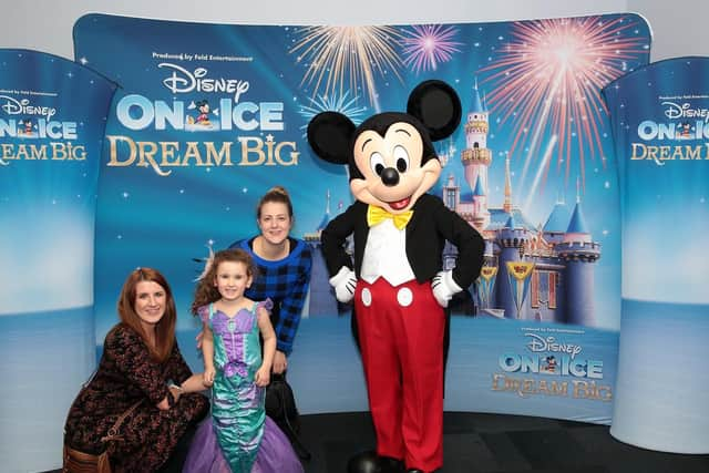 Disney on Ice - Nik Farah with four-year-old Imogen